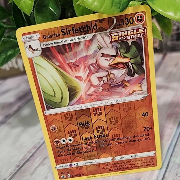 Pokemon card Galarian Sirfetch'd Reverse Holo - Picture 2 of 4